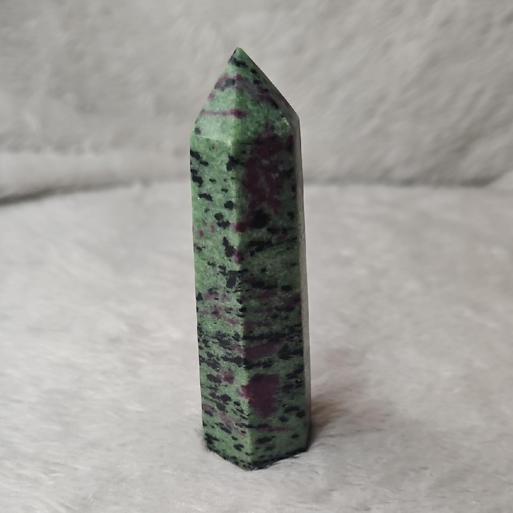 Ruby Zoisite Crystal Tower Point - Picture 3 of 7